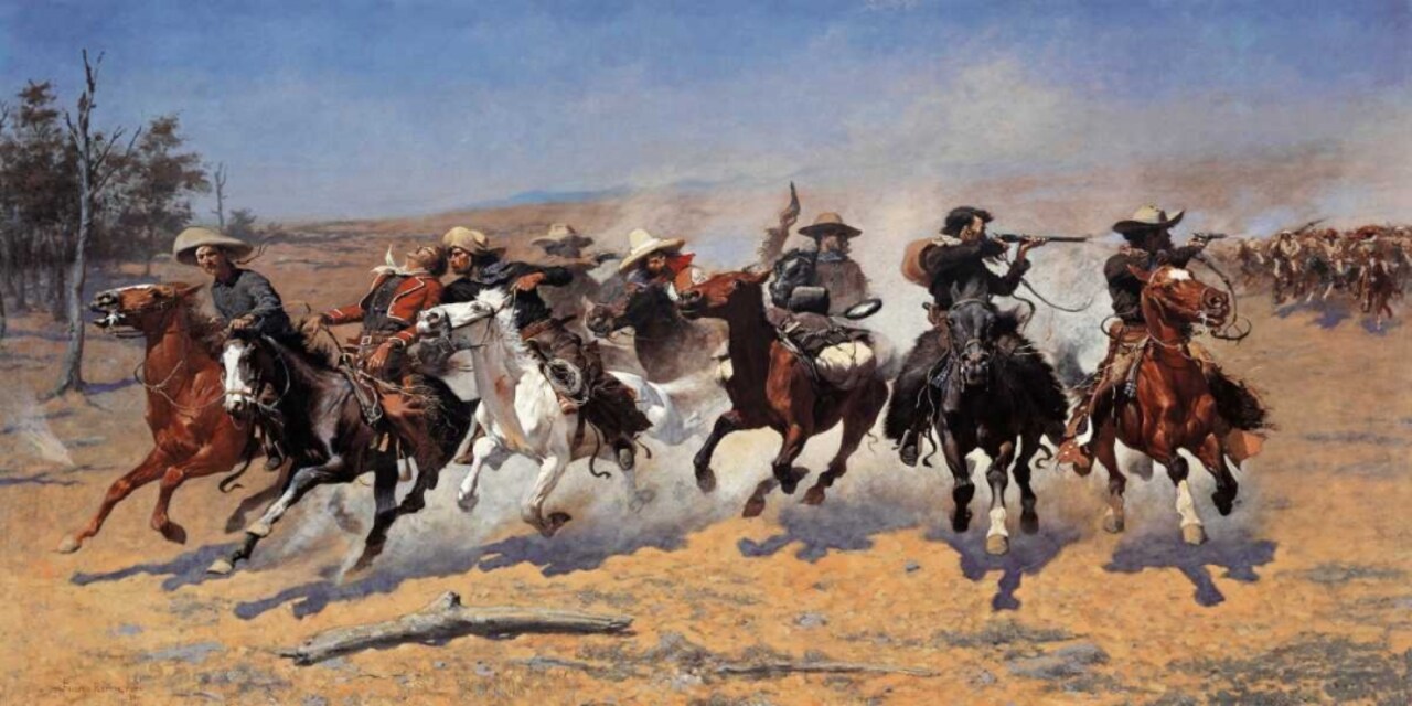 A Dash For Timber Poster Print by Frederic Remington - Item # VARPDX133233